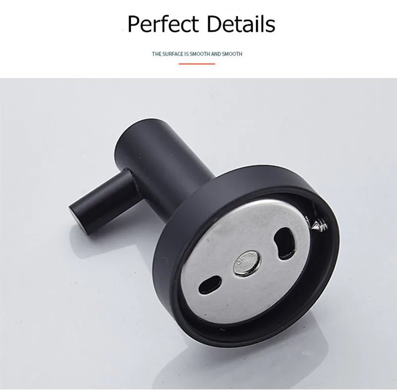 Black Stainless Steel Wall Hooks
