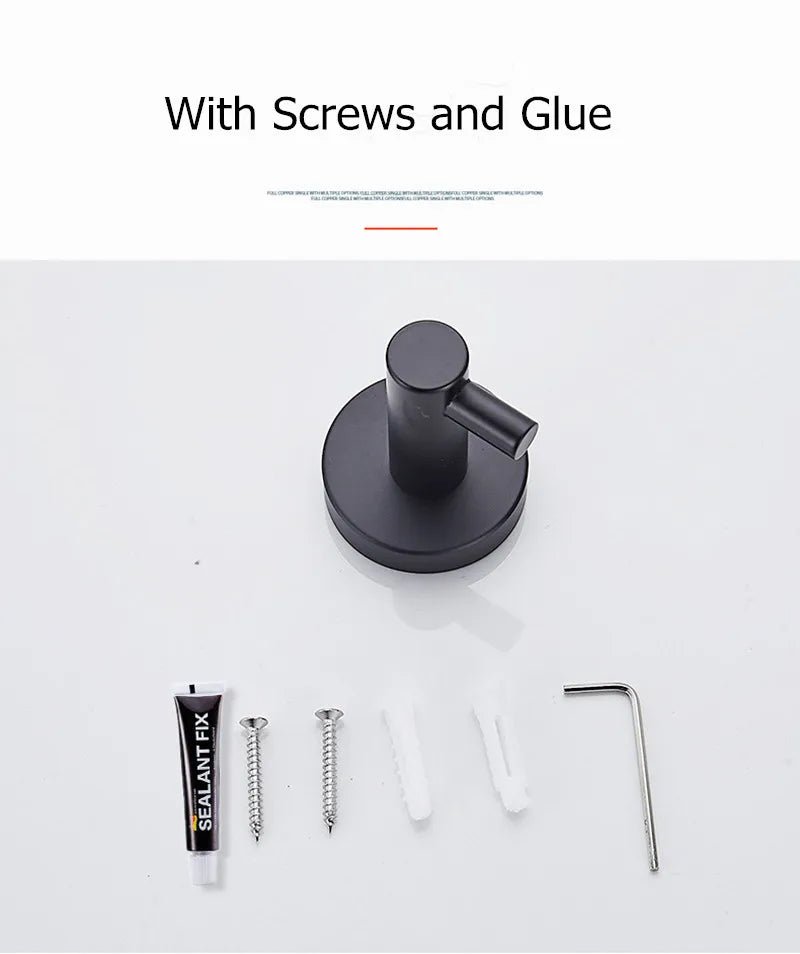 Black Stainless Steel Wall Hooks