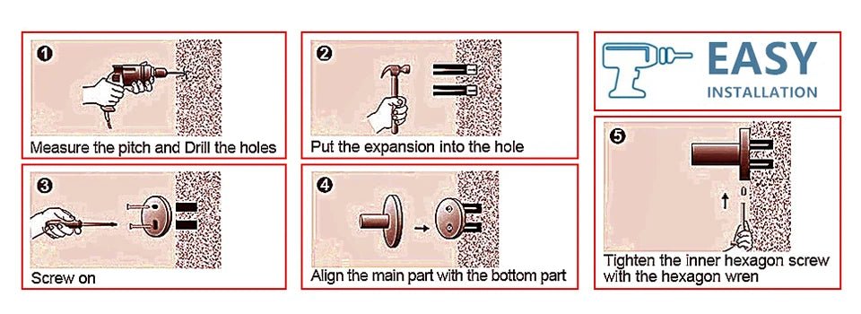 Matt Black Bathroom Hardware & Accessory Kit