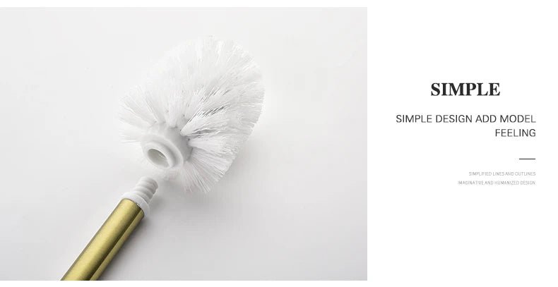 Gold Brushed Bathroom Hardware Set – Wall-Mounted Holders & Accessories