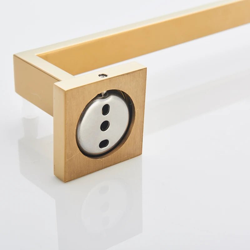 Matte Black Bathroom Accessories Set – Wall Shelf, Towel Rail, Hooks & Toilet Roll Holder