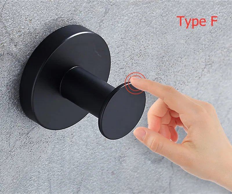 Black Stainless Steel Wall Hooks