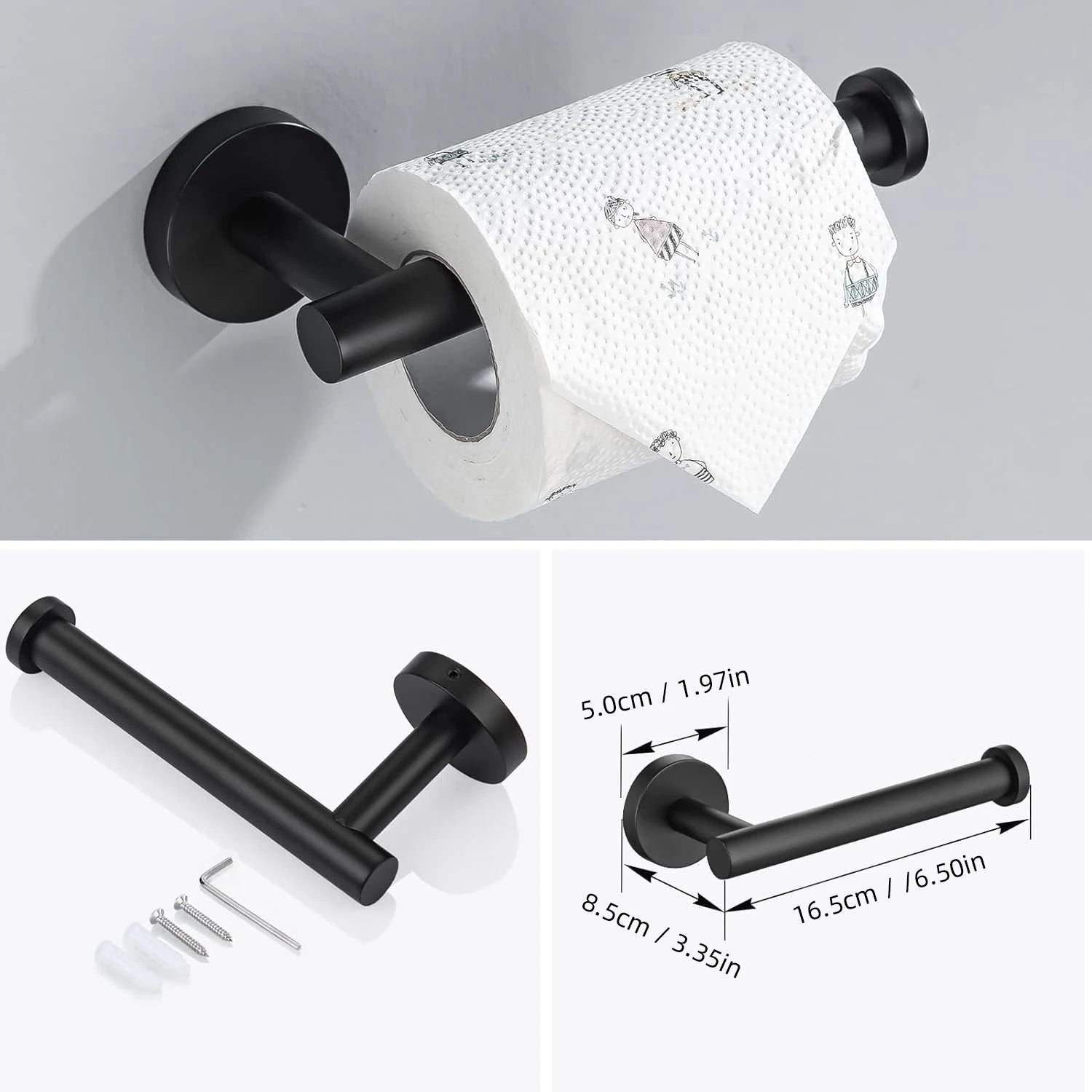 Stainless Steel Wall-Mounted Bathroom Hardware Set