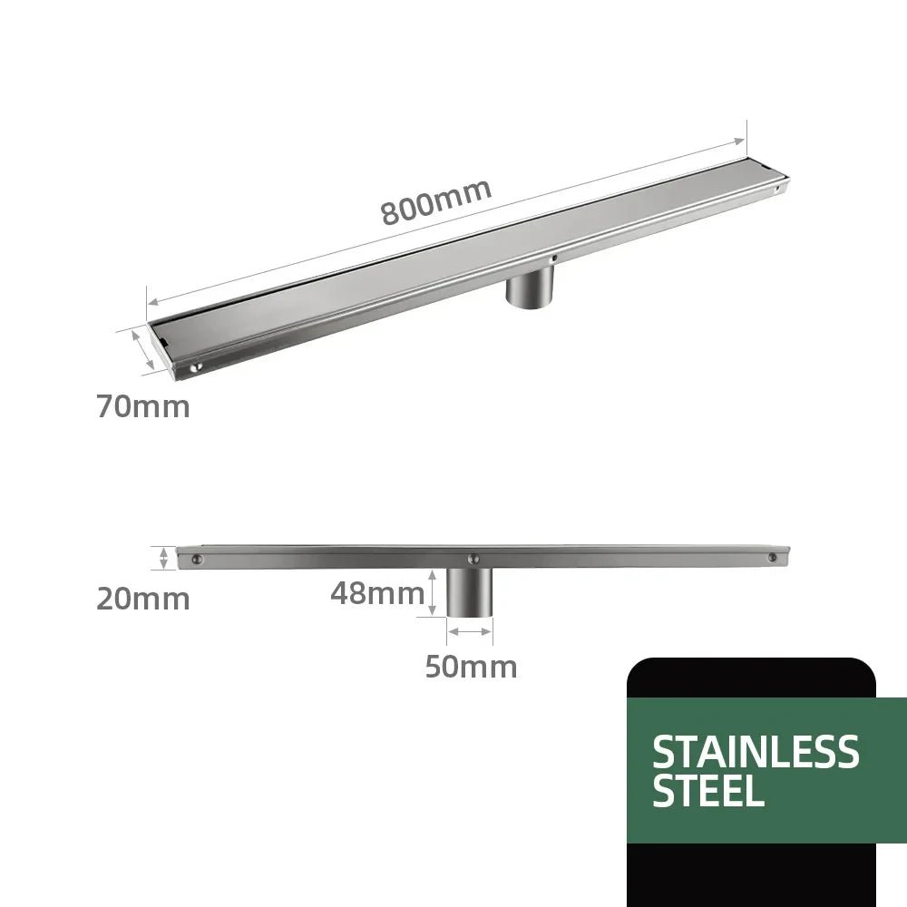 Brushed Gold Invisible Square Floor Drain