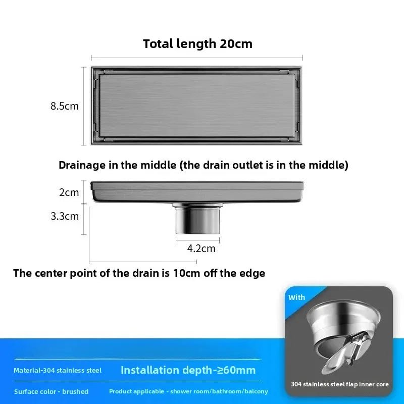 Stainless Steel Tile Insert Floor Drain