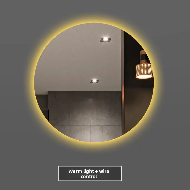 Round LED Smart Bathroom Mirror – High Definition Back-Lit