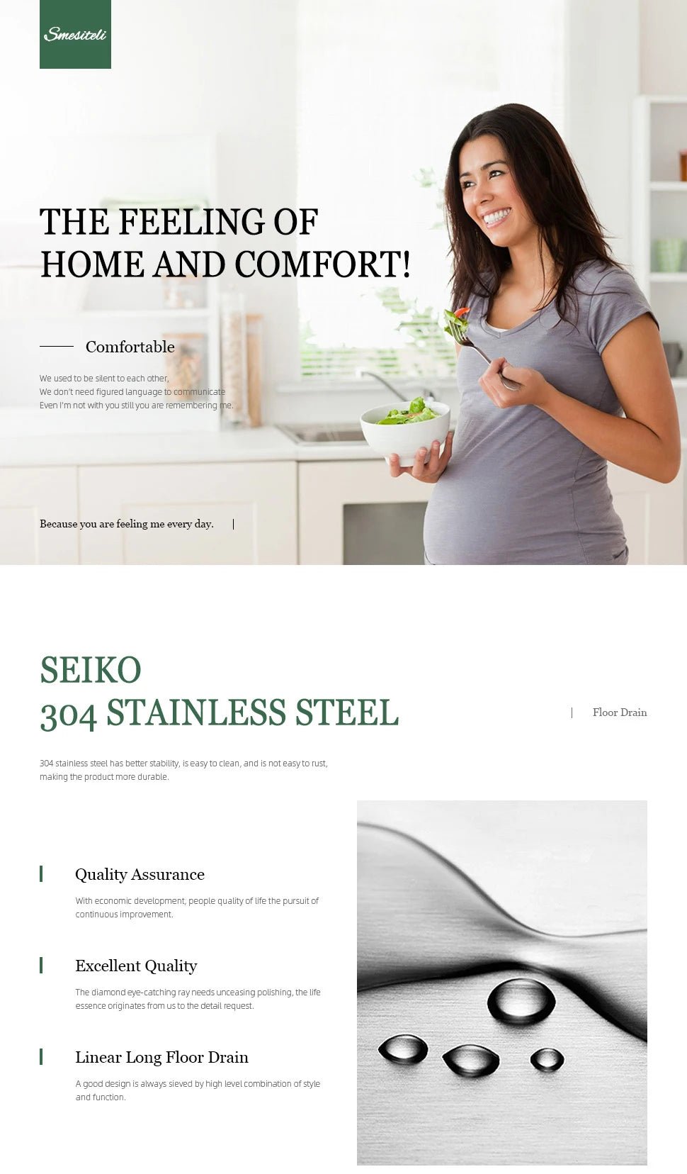 Brushed Gold Invisible Square Floor Drain