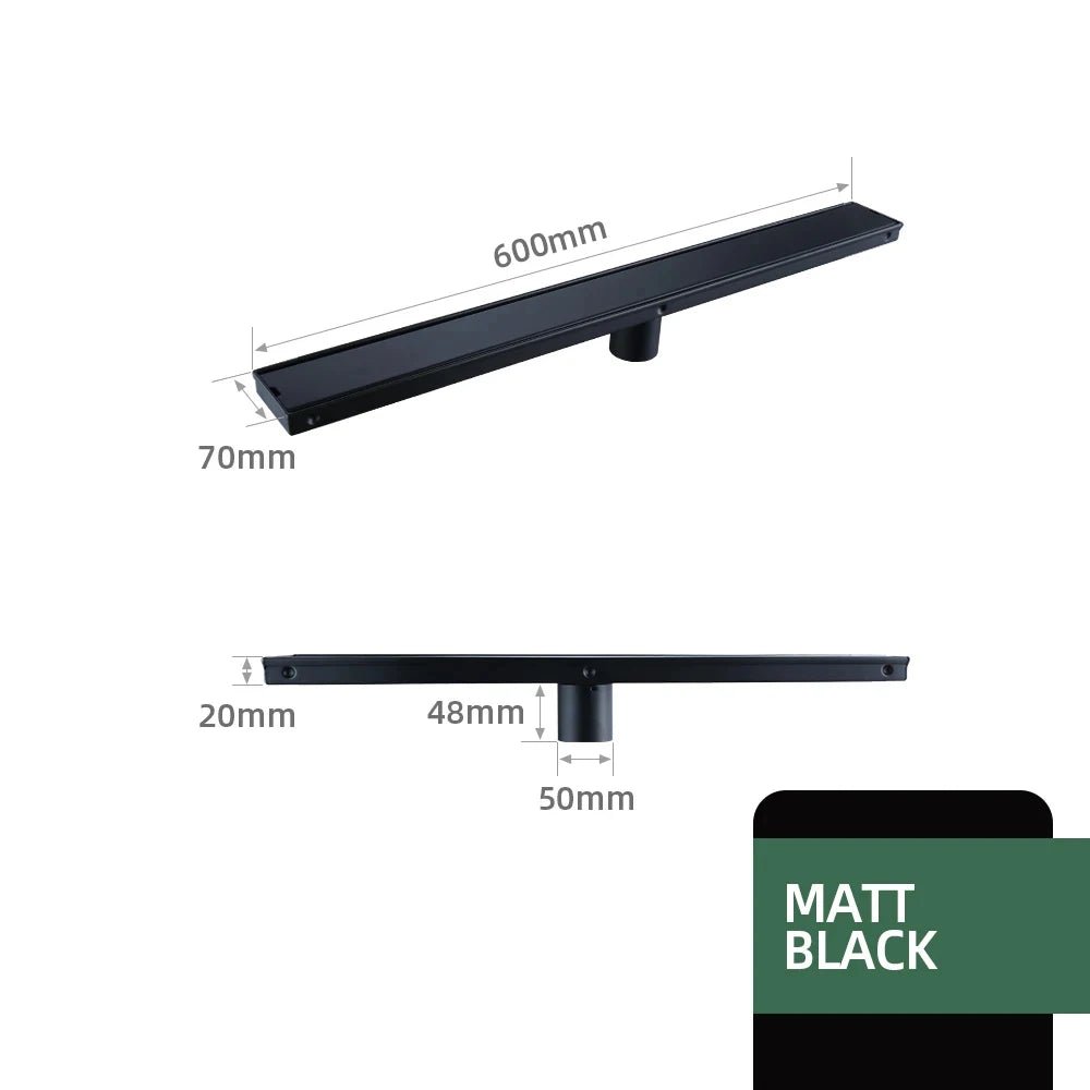 Brushed Gold Invisible Square Floor Drain