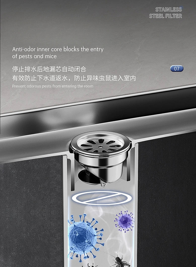 Stainless Steel Tile Insert Floor Drain