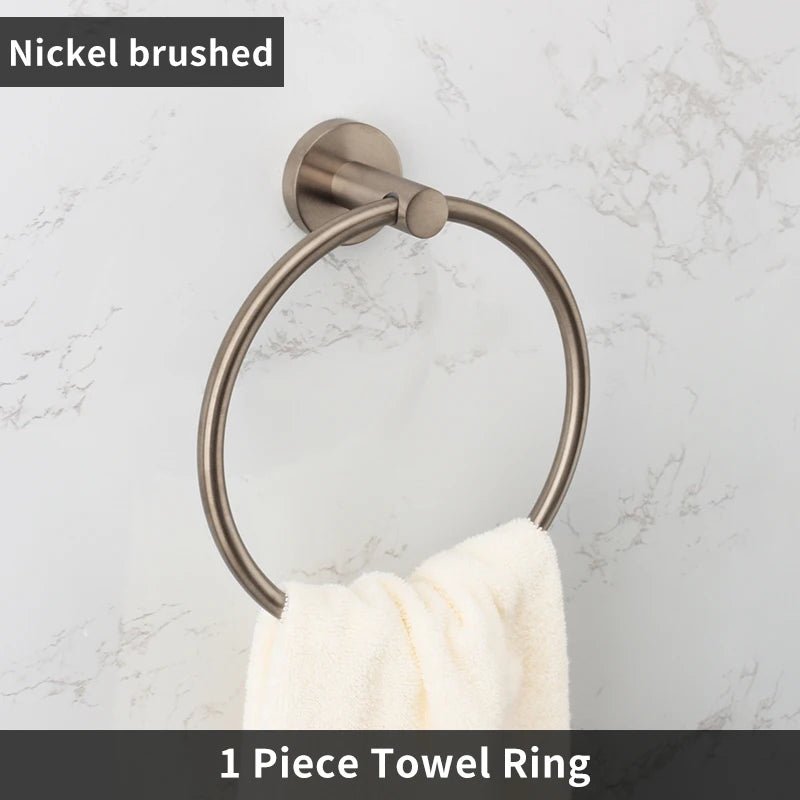 Brushed Stainless Steel Bathroom Hardware Set