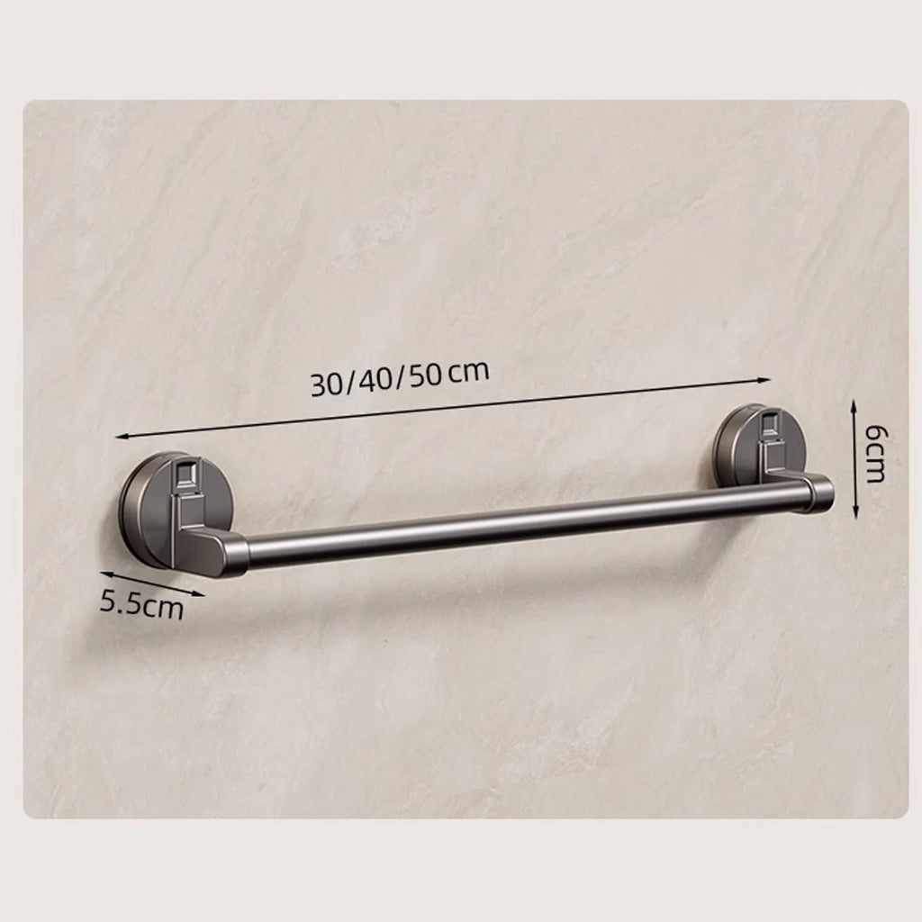 Suction Cup Double Towel Bar (No-Drill Wall Mount)