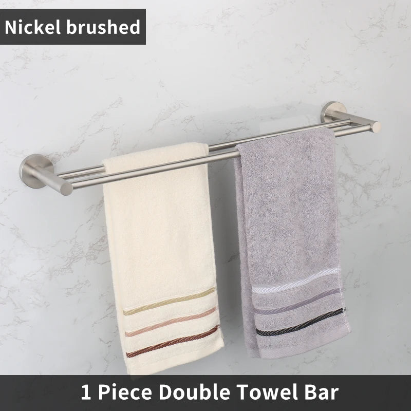 Brushed Stainless Steel Bathroom Hardware Set