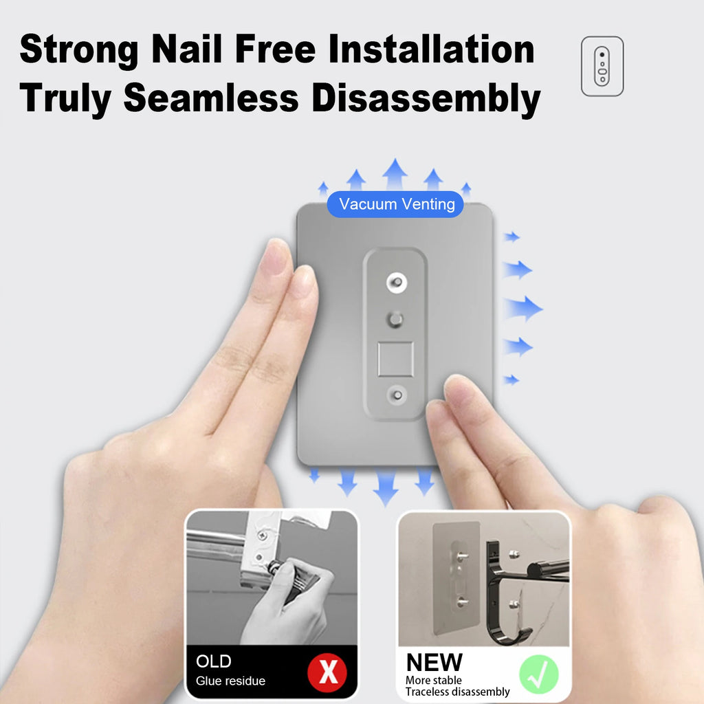 Aluminum No-Drill Double Towel Bar