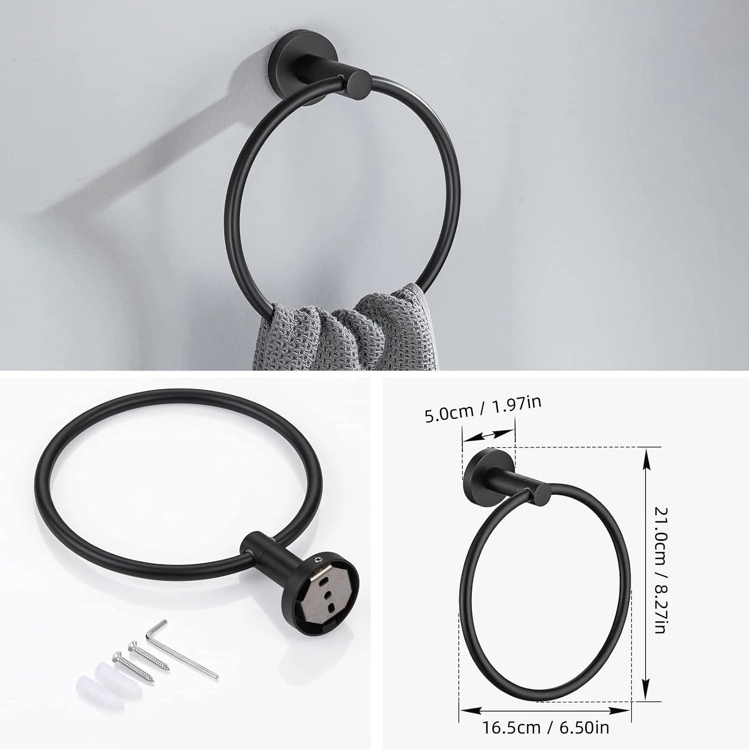 Stainless Steel Wall-Mounted Bathroom Hardware Set