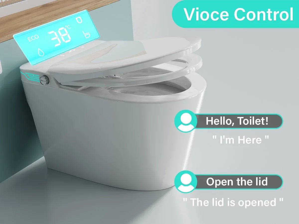 One-Piece Smart Bidet Toilet with Dual Auto Flush