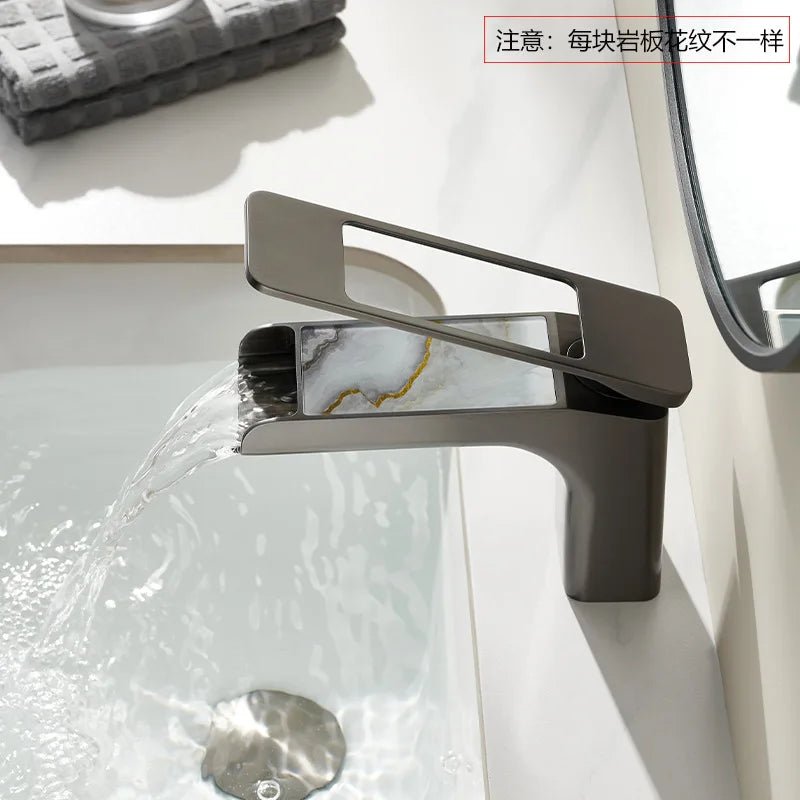 High-Quality Grey Basin Faucet – Brass Bathroom Vanity Tap