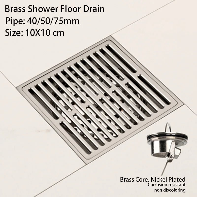 Brushed Nickel Invisible Strip Floor Drain