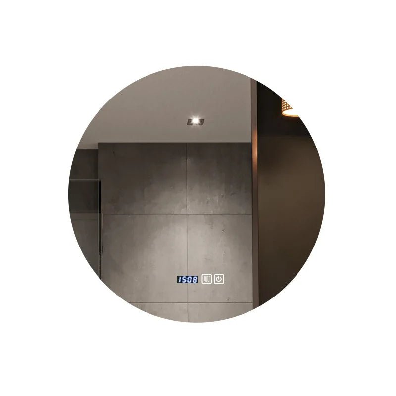 Round LED Smart Bathroom Mirror – High Definition Back-Lit