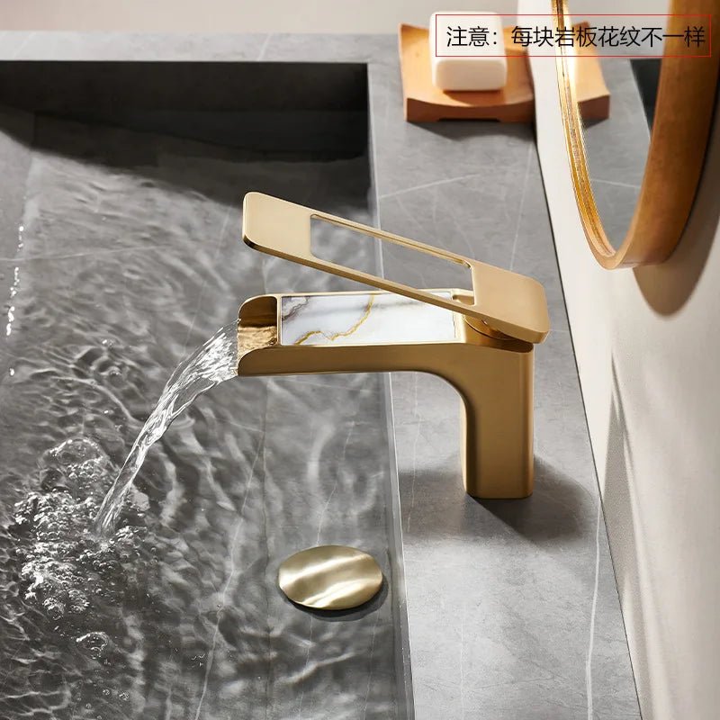 High-Quality Grey Basin Faucet – Brass Bathroom Vanity Tap