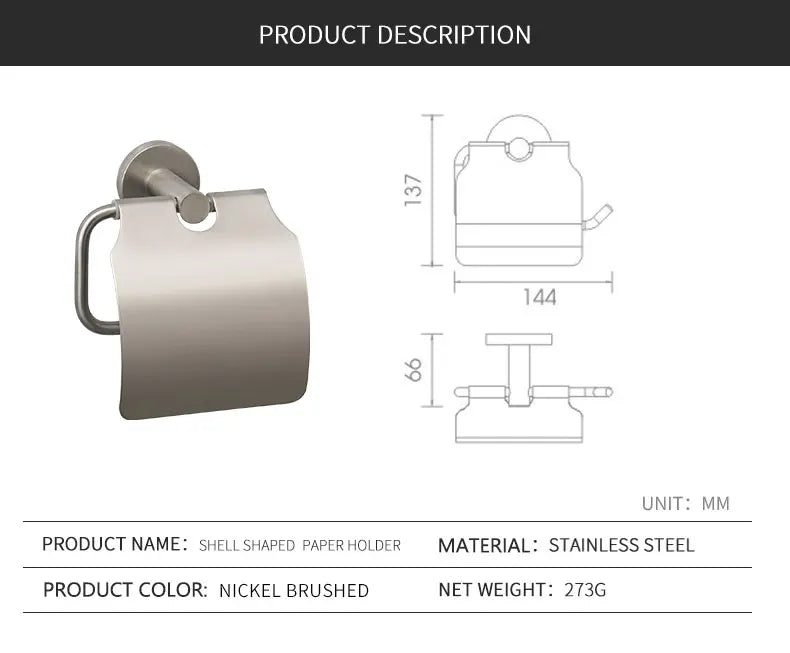 Brushed Stainless Steel Bathroom Hardware Set