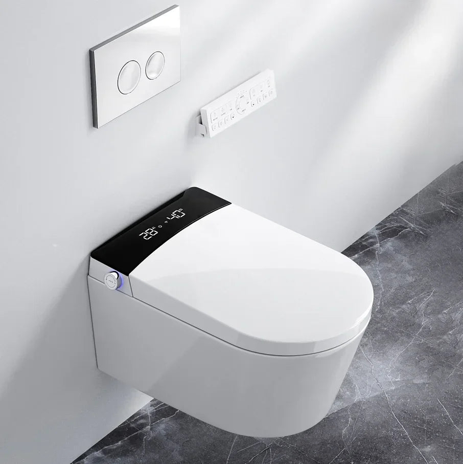 Wall-Mounted Intelligent Bidet Toilet with Concealed Tank