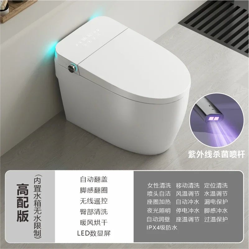 Smart Electric Heated Toilet – Automatic Flush & Bidet