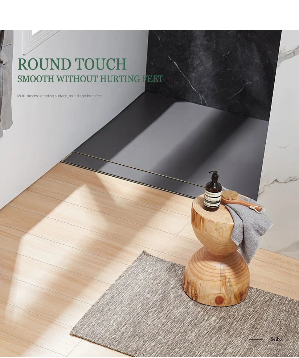 Brushed Gold Invisible Square Floor Drain