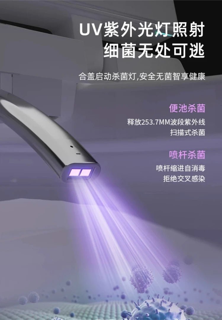 Smart Electric Heated Toilet – Automatic Flush & Bidet