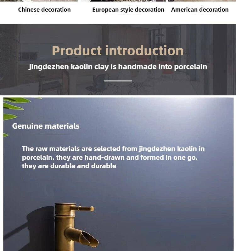 Nordic Ceramic Basin – 48×36×15cm Minimalist Bathroom Sink