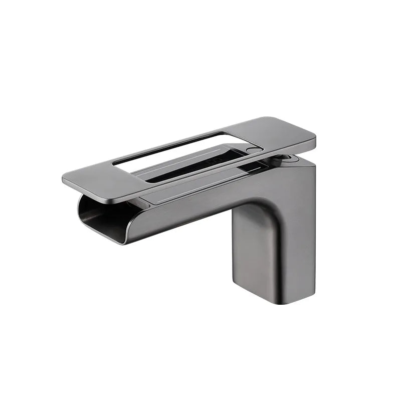 High-Quality Grey Basin Faucet – Brass Bathroom Vanity Tap