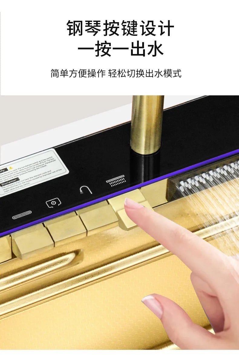 Stainless Steel Kitchen Sink – Digital Display & Ambient Light