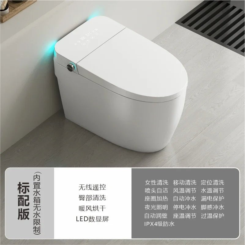 Smart Electric Heated Toilet – Automatic Flush & Bidet