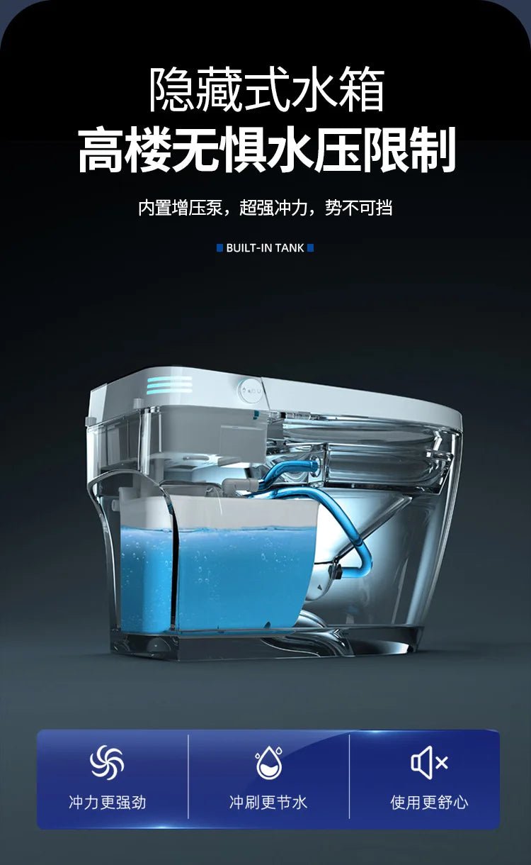 Modern Smart Toilet with Remote & Seat Heating