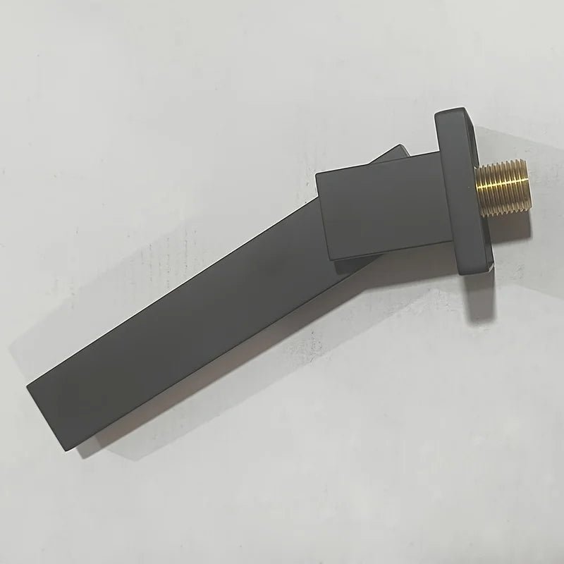 Wall-Mounted Bathtub Faucet – Black/Chrome Folding Nozzle