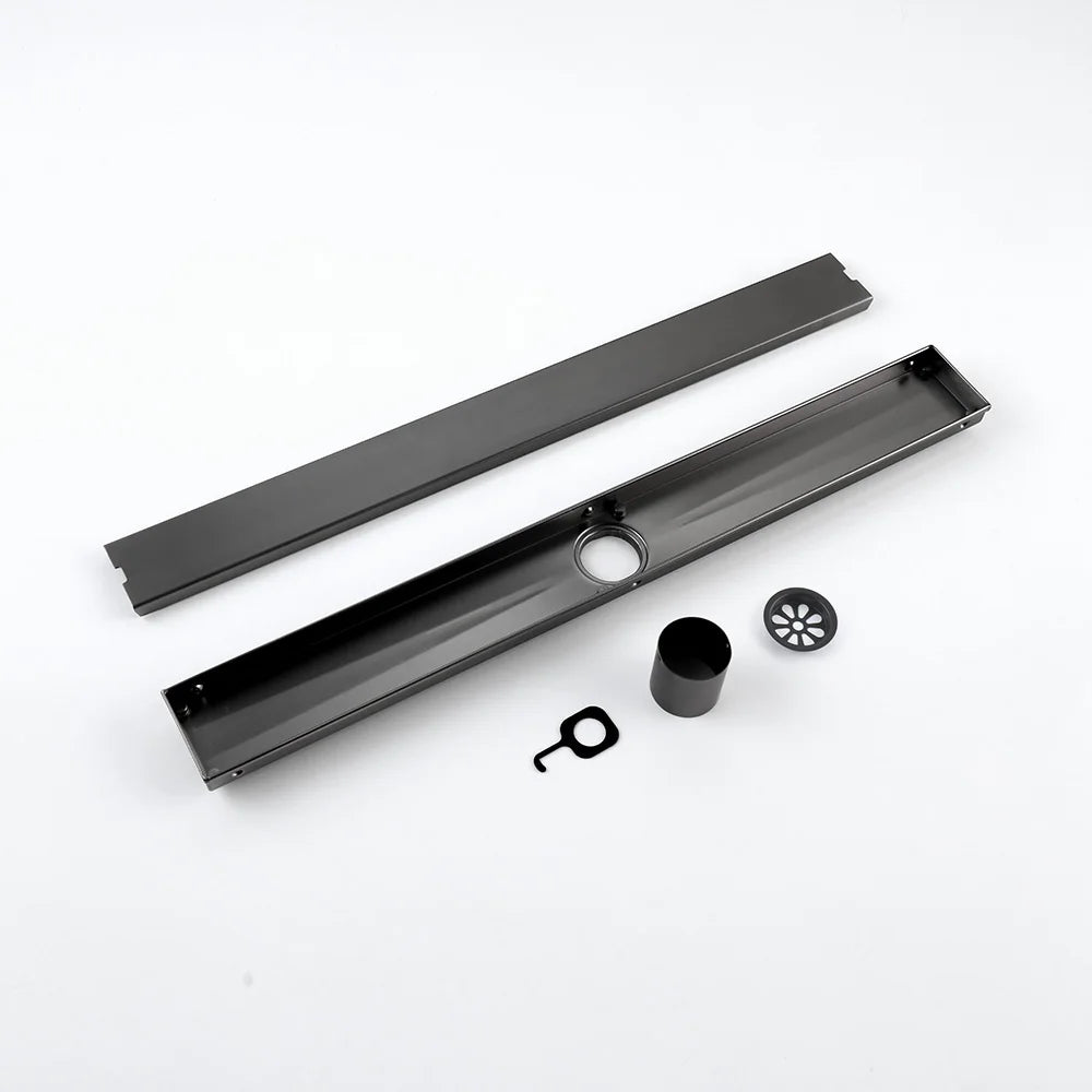 Brushed Gold Invisible Square Floor Drain