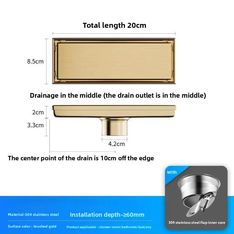 Stainless Steel Tile Insert Floor Drain