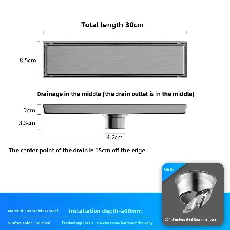 Stainless Steel Tile Insert Floor Drain