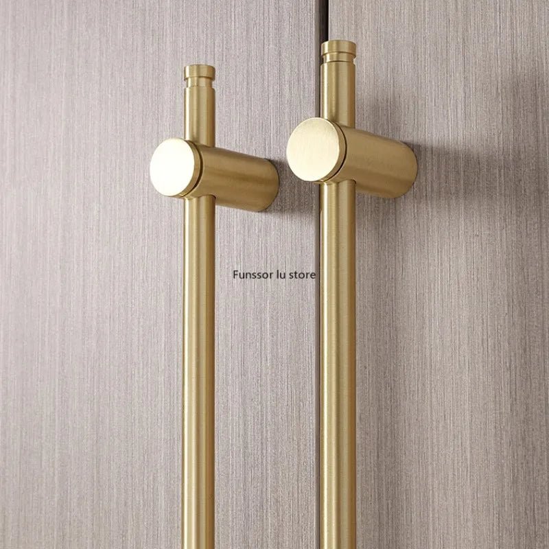 Luxury Adjustable Gold Brass Handle – Long Wardrobe & Cabinet Door Pull