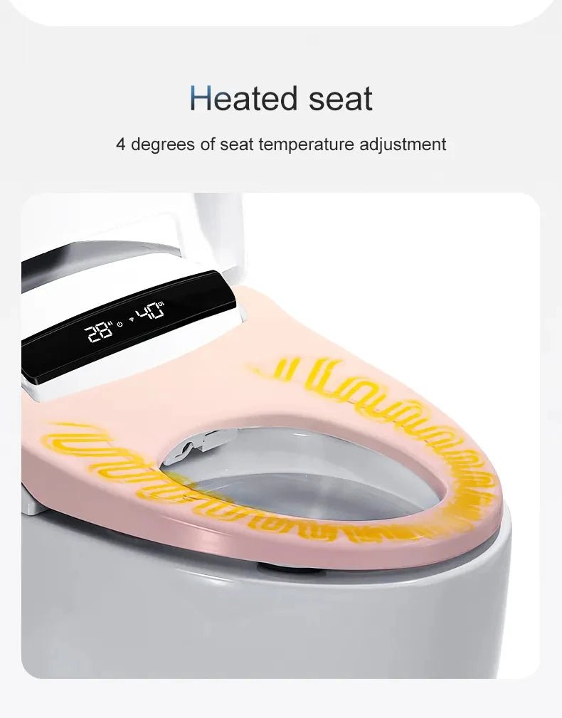 Japanese-Style Smart Commode with Auto Flush & Remote