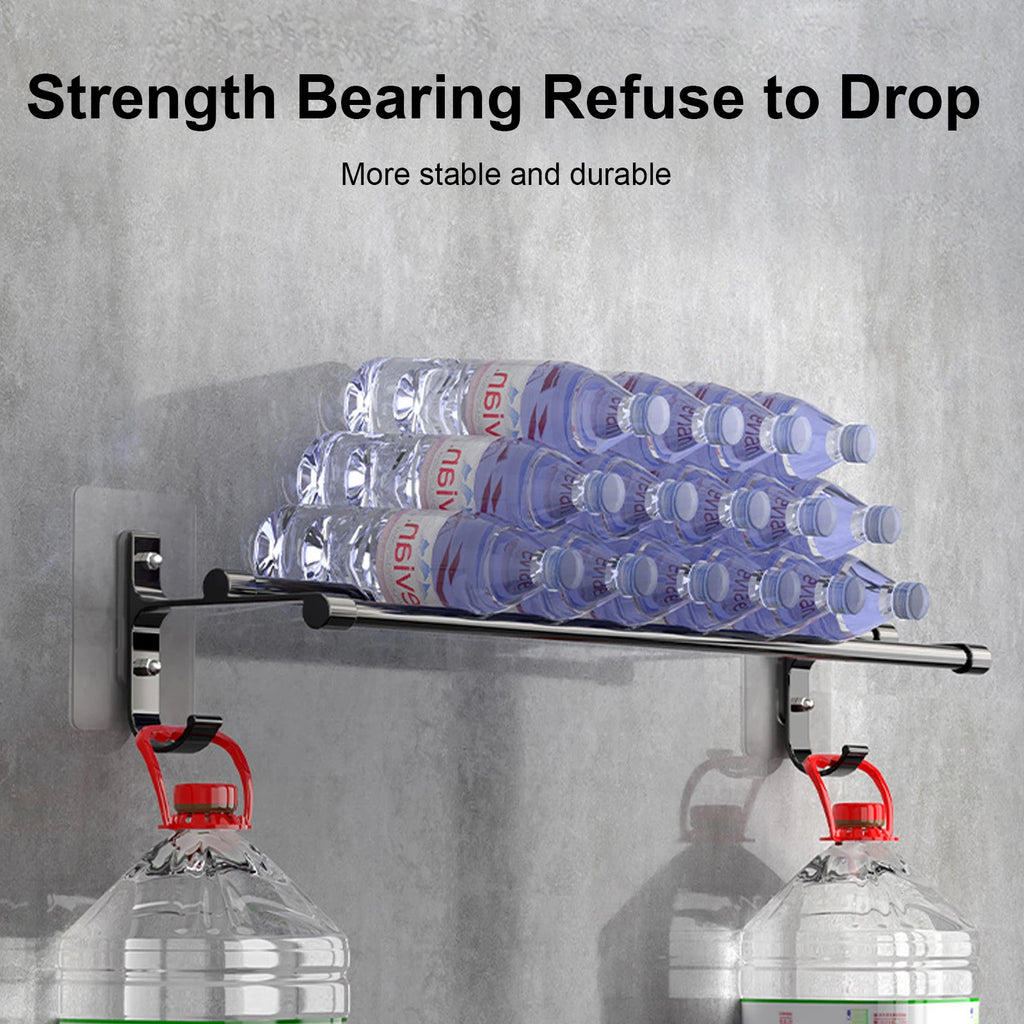 Aluminum No-Drill Double Towel Bar