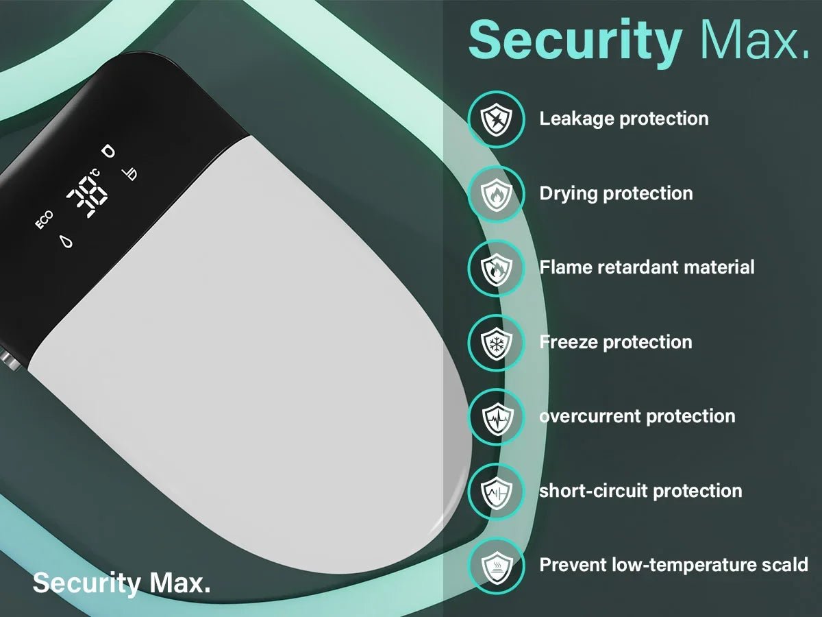 One-Piece Smart Bidet Toilet with Dual Auto Flush