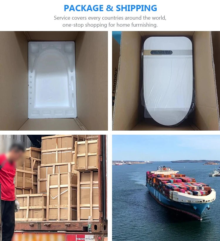 Japanese-Style Smart Commode with Auto Flush & Remote