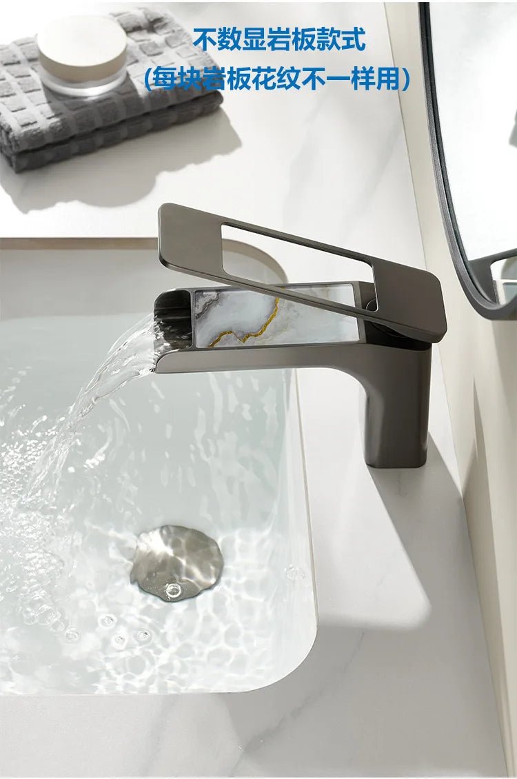 High-Quality Grey Basin Faucet – Brass Bathroom Vanity Tap