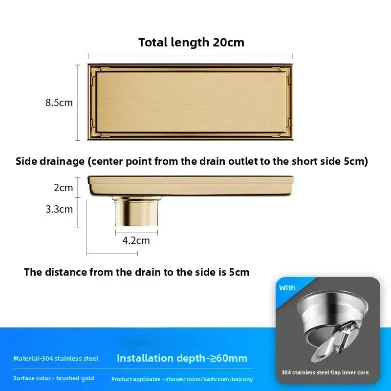 Stainless Steel Tile Insert Floor Drain