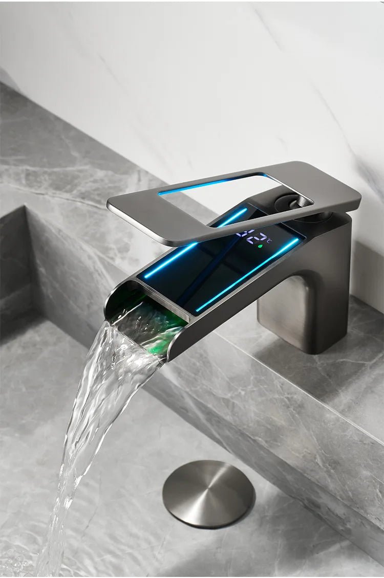 High-Quality Grey Basin Faucet – Brass Bathroom Vanity Tap