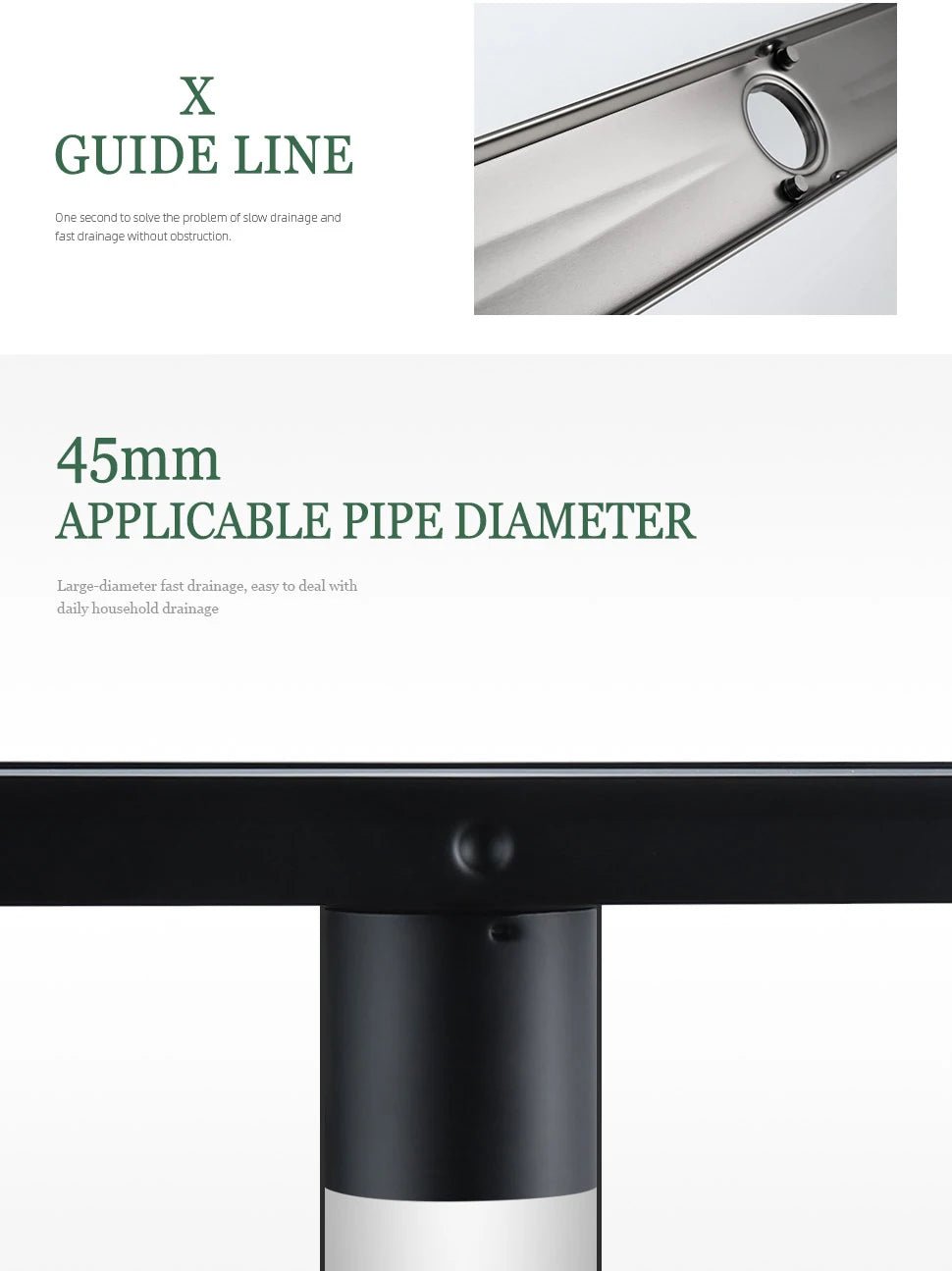 Brushed Gold Invisible Square Floor Drain