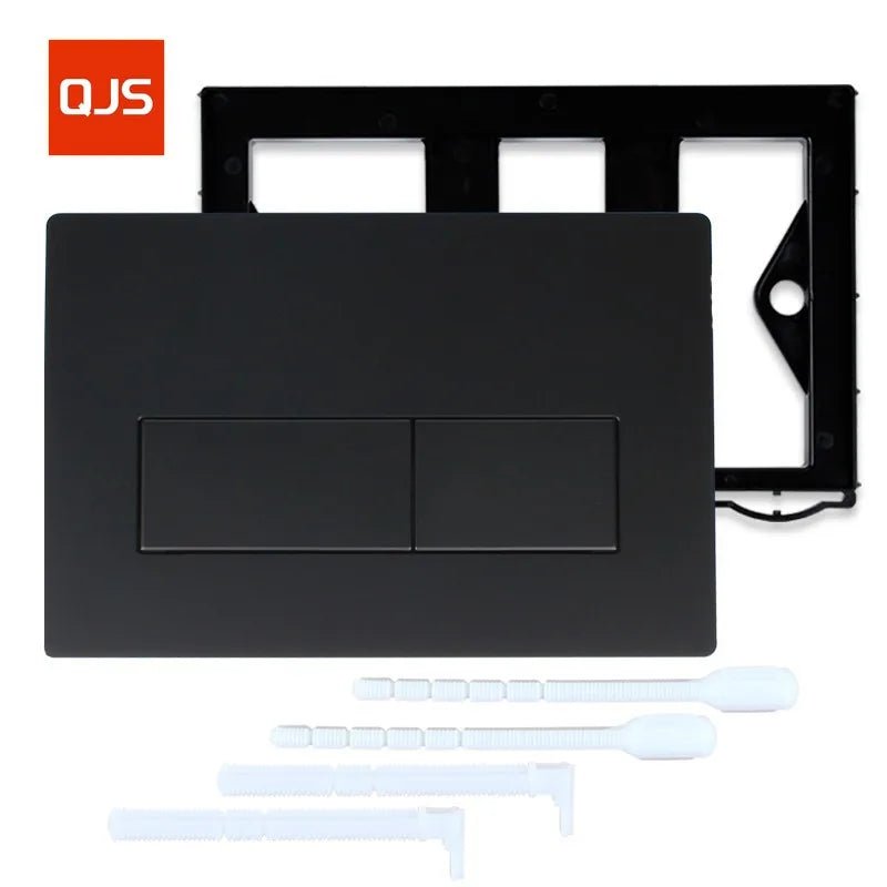 Dual Flush Plate with Lever & Mounting Frame – Matte Black (Sigma Compatible)