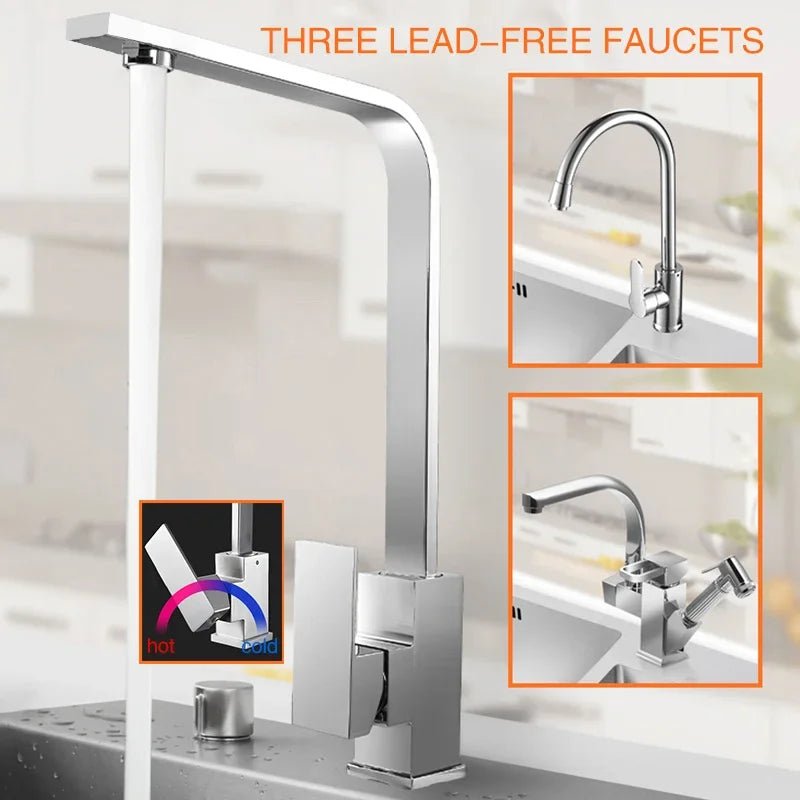 Stainless Steel Farmhouse Kitchen Sink – Single Bowl with Faucet & Drain