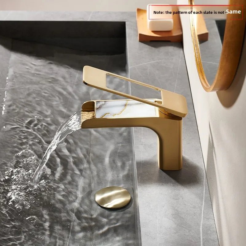 High-Quality Grey Basin Faucet – Brass Bathroom Vanity Tap