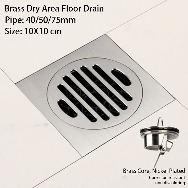Brushed Nickel Invisible Strip Floor Drain
